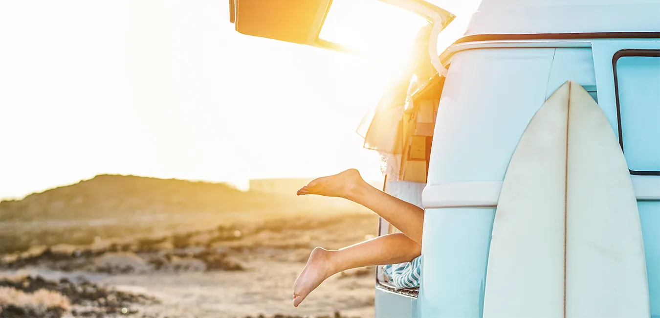 Campervan adventure in stunning Australian and New Zealand landscapes
